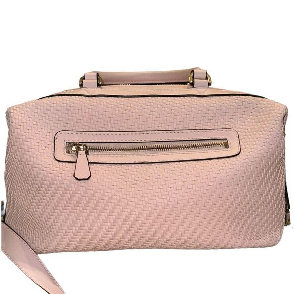 GUESS WOMEN’S SATCHEL IN POWDER PINK W/ADJUSTABLE & REMOVABLE STRAP TOP ZIP - Picture 2 of 7